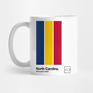 North Carolina // Original Minimalist Artwork Poster Design Mug